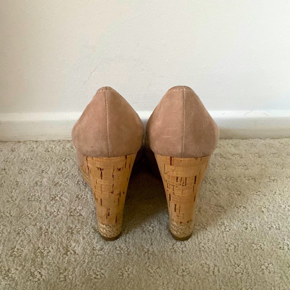 Prada Suede Peep Toe Wedges - Picture 6 of 9